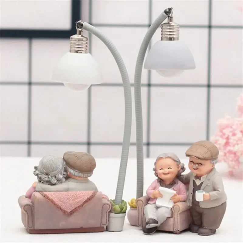 Araña modelo y creativa de pareja de abuelos - Decoración