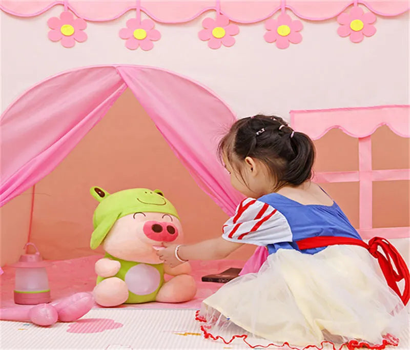 Castillo de princesa plegable para niños, Teepee Playhouse, juguetes Cubby