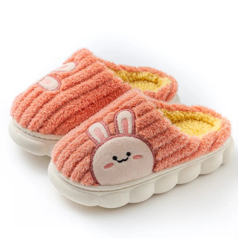 Lindas zapatillas de algodón para niños de invierno
