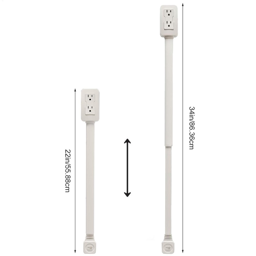 Extensor de enchufe eléctrico EZ Outlet USB-C 180°