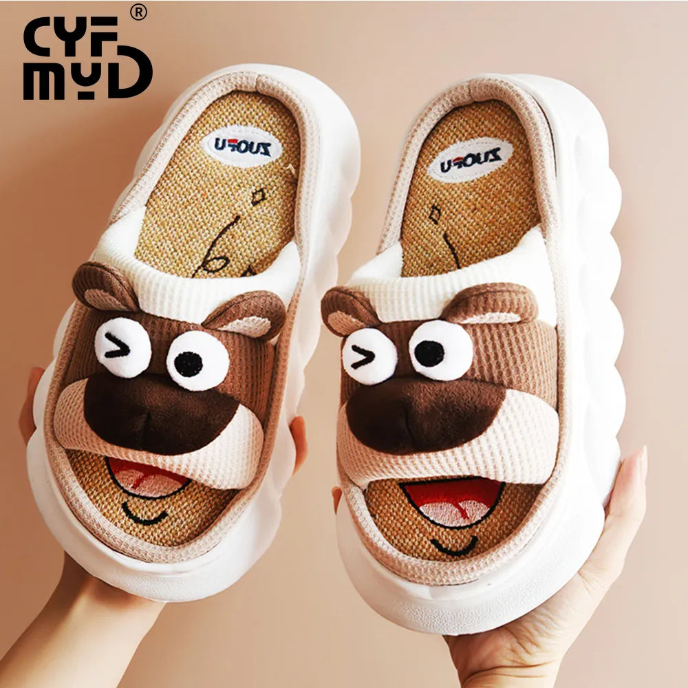 Chinelo de Algodão Bichos ZuoFu