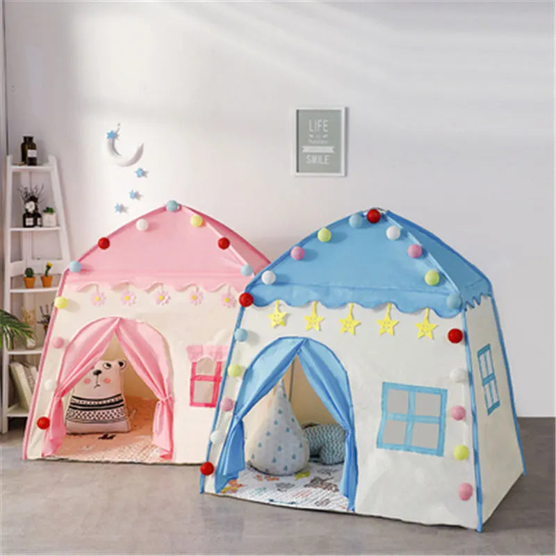 Castillo de princesa plegable para niños, Teepee Playhouse, juguetes Cubby