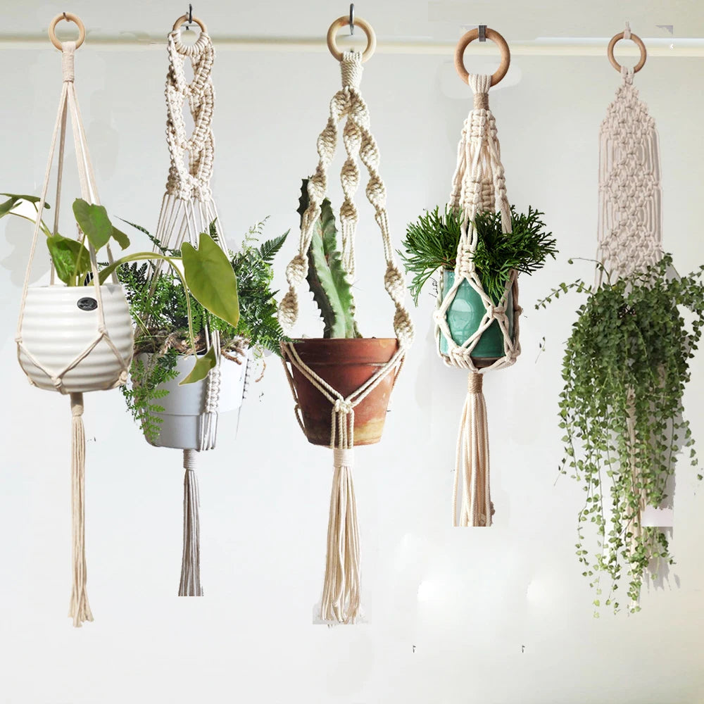 Colgadores de plantas Rame, soporte para macetas - Cuerda de algodón