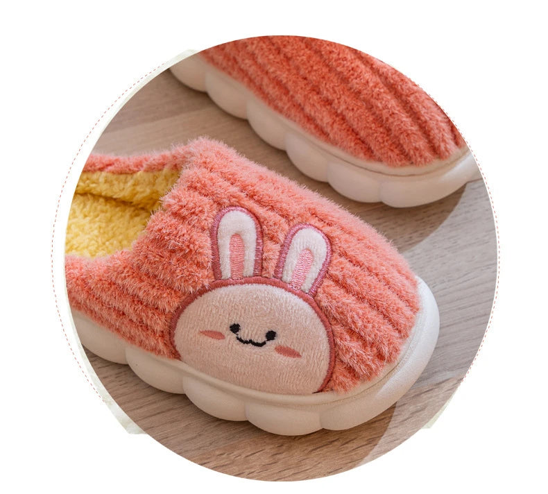 Lindas zapatillas de algodón para niños de invierno