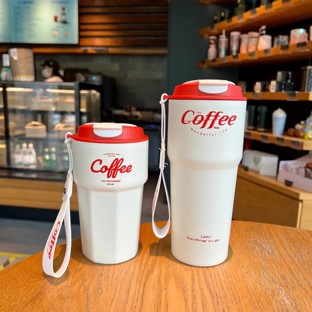 12 Taza/vaso termo de acero inoxidable con aislamiento térmico al vacío