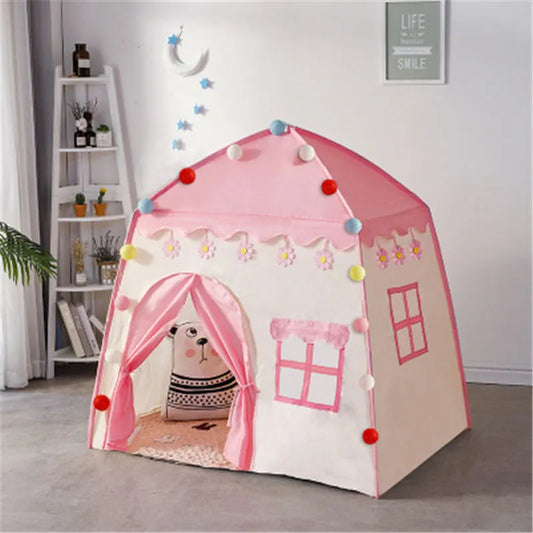 Castillo de princesa plegable para niños, Teepee Playhouse, juguetes Cubby