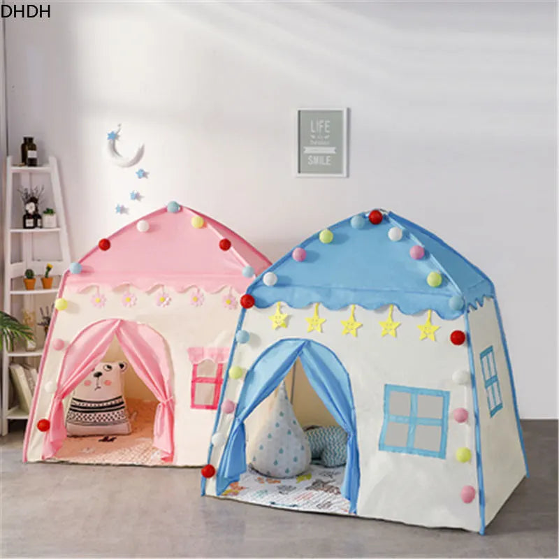 Castillo de princesa plegable para niños, Teepee Playhouse, juguetes Cubby