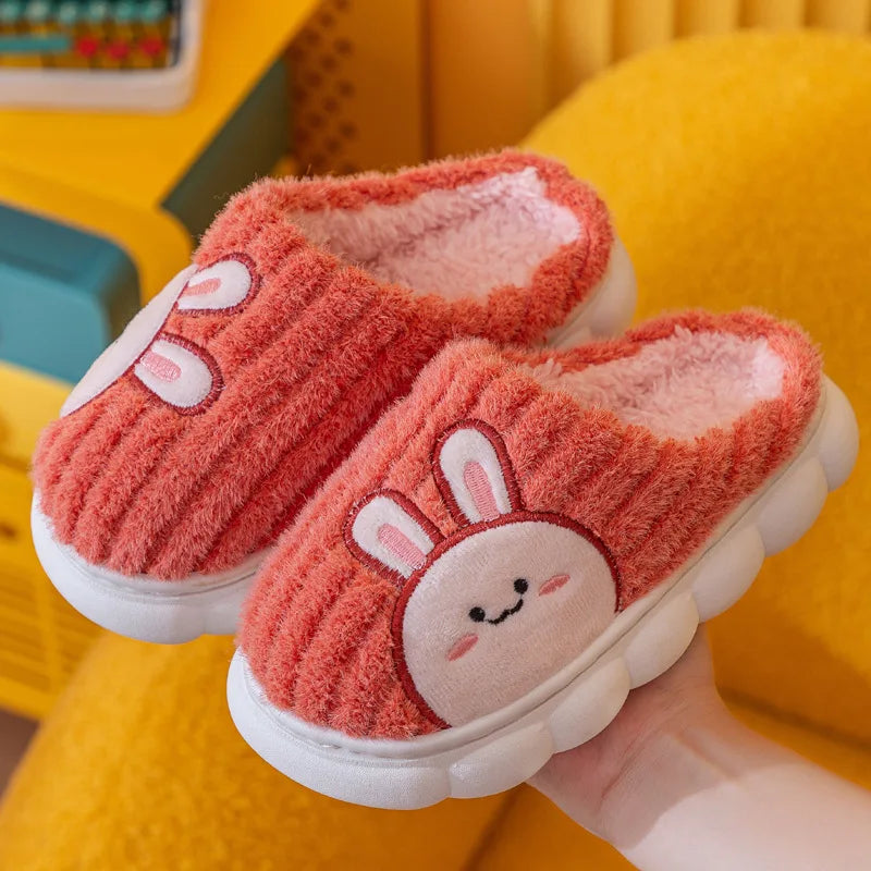 Lindas zapatillas de algodón para niños de invierno