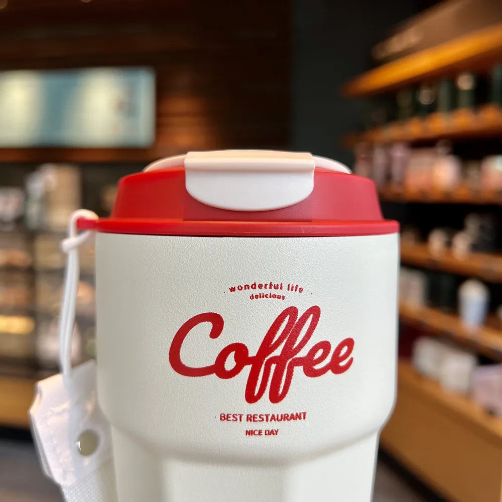 12 Taza/vaso termo de acero inoxidable con aislamiento térmico al vacío