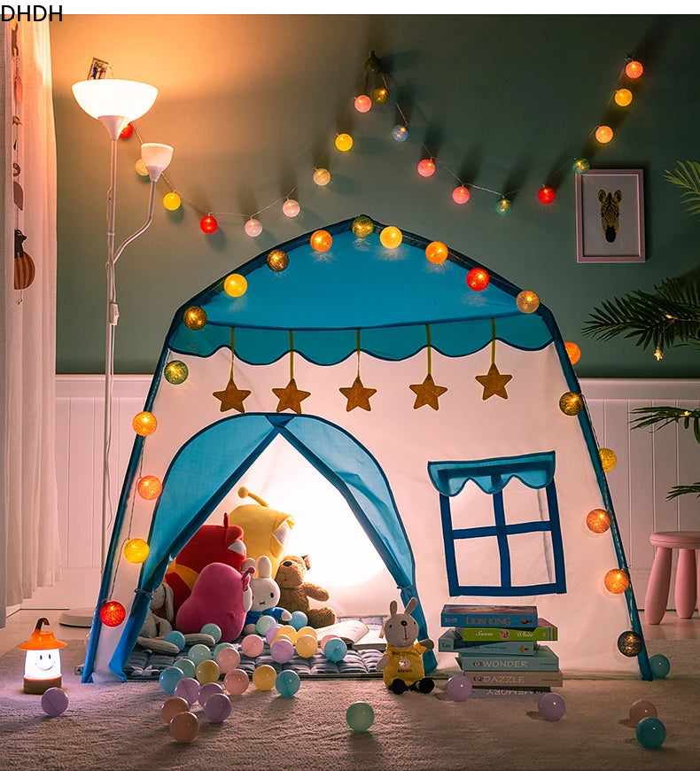 Castillo de princesa plegable para niños, Teepee Playhouse, juguetes Cubby