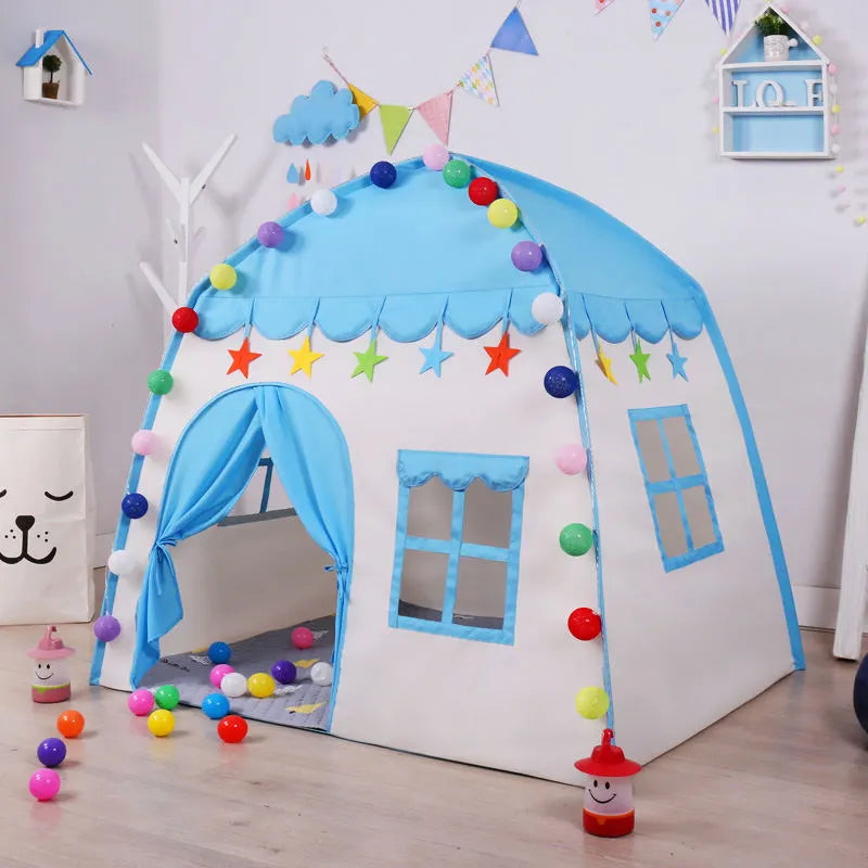 Castillo de princesa plegable para niños, Teepee Playhouse, juguetes Cubby