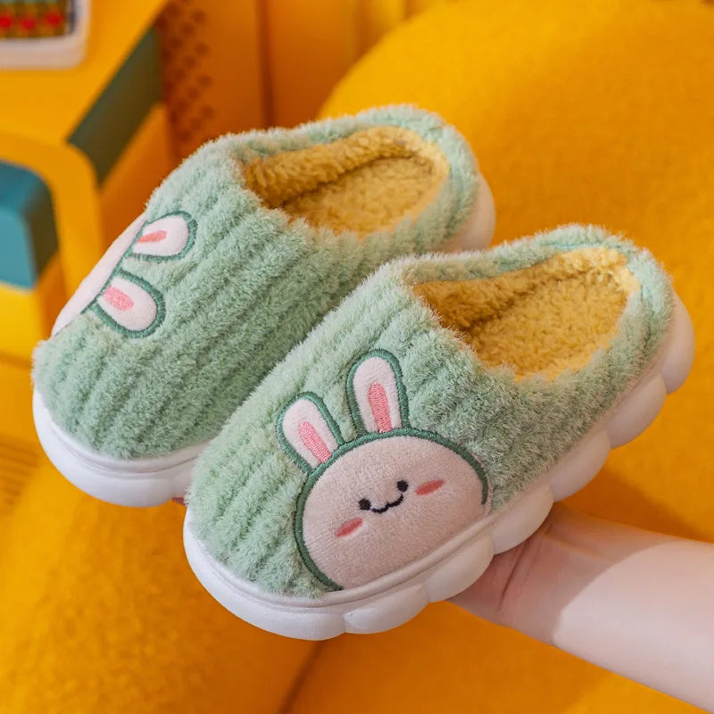 Lindas zapatillas de algodón para niños de invierno