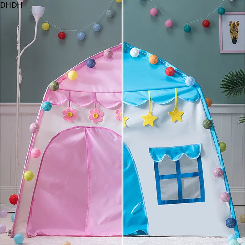 Castillo de princesa plegable para niños, Teepee Playhouse, juguetes Cubby